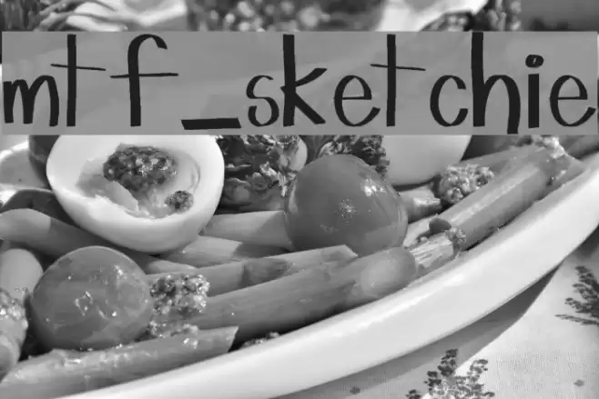 mtf_sketchie Font examples