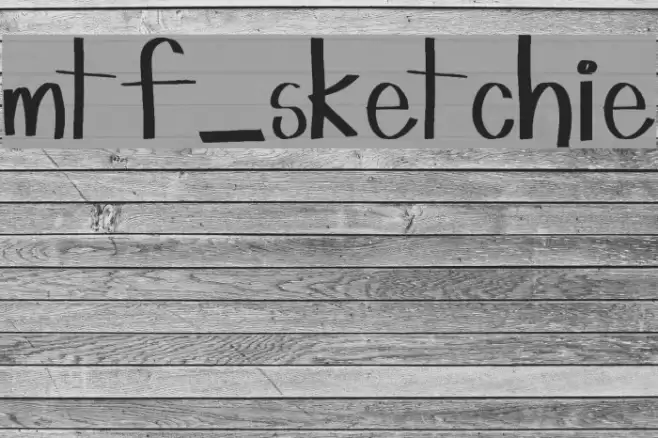 mtf_sketchie Font examples