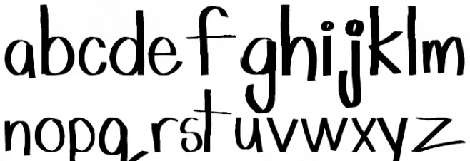 mtf_sketchie फ़ॉन्ट लोअरकेस