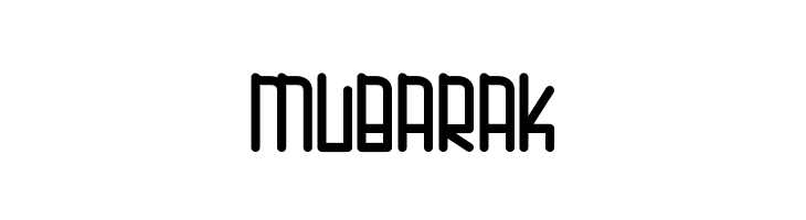 MUBARAK  नि: शुल्क फ़ॉन्ट्स डाउनलोड