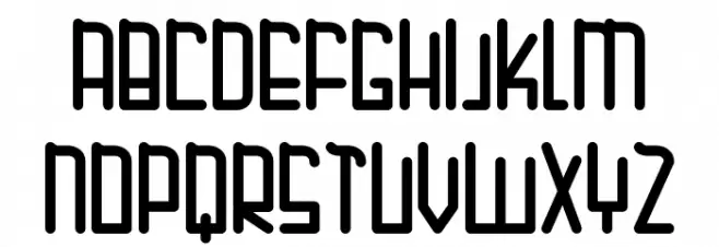 MUBARAK Font Litere mari