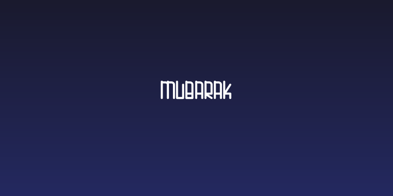 MUBARAK Social Header