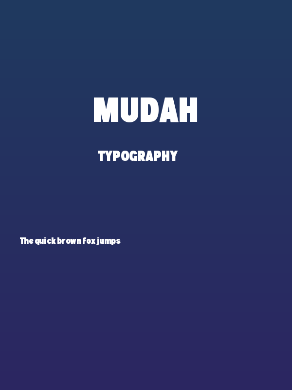 MUDAH Poster