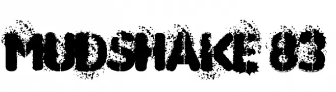 MUDSHAKE 83  baixar fontes gratis