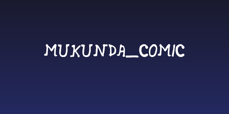 MUKUNDA_COMIC Social Header