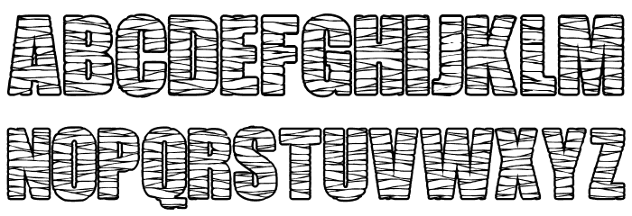 MUMMY PERSONAL USE Bold Font LOWERCASE