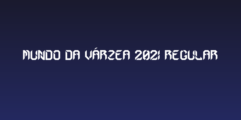 MUNDO DA VÁRZEA 2021 Regular Social Header