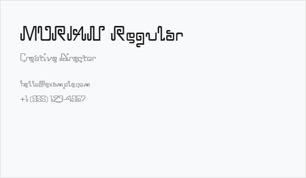MURIAN Regular Business Card