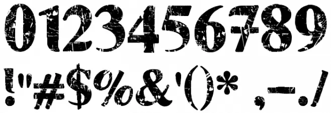 MUSCLE_CRE Font OTHER CHARS