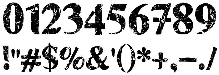 MUSCLE_CRE Font OTHER CHARS