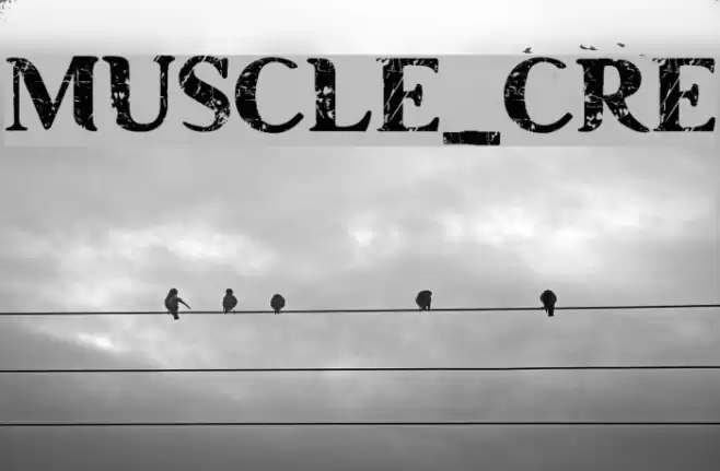 MUSCLE_CRE Font examples