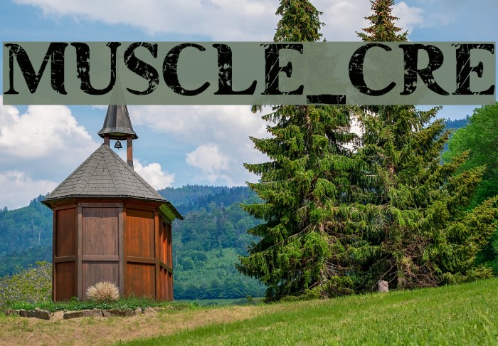 MUSCLE_CRE Font examples