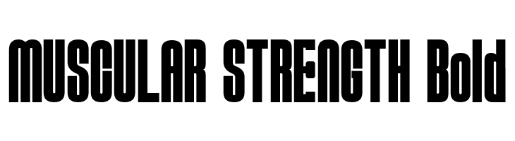 MUSCULAR STRENGTH Bold  Fuentes Gratis Descargar