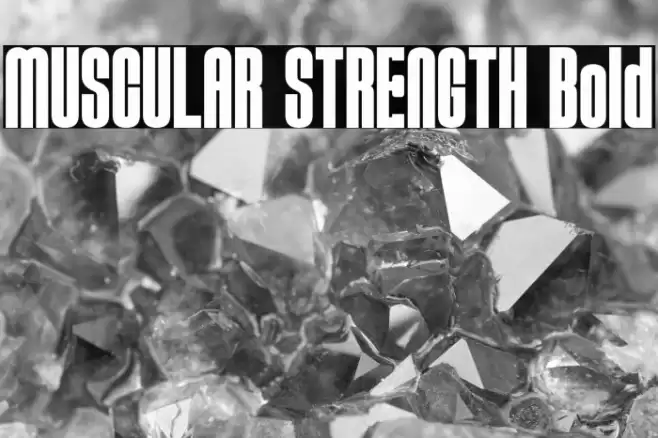 MUSCULAR STRENGTH Bold Font examples