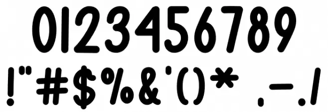 MUSHROM SANS Caratteri ALTRI CARATTERI