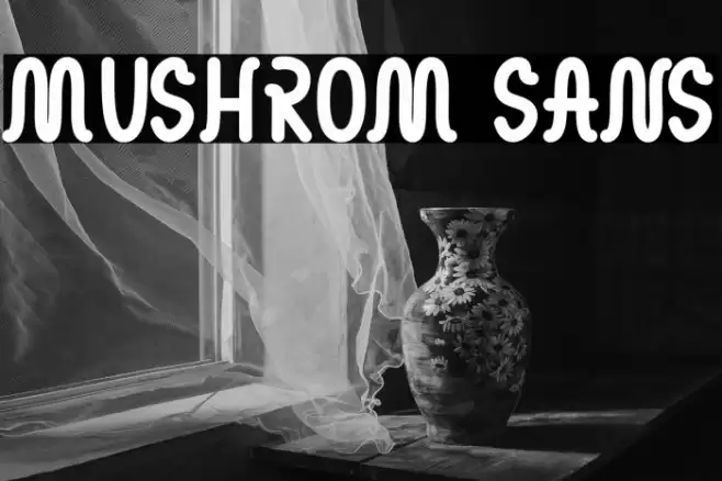 MUSHROM SANS Caratteri examples