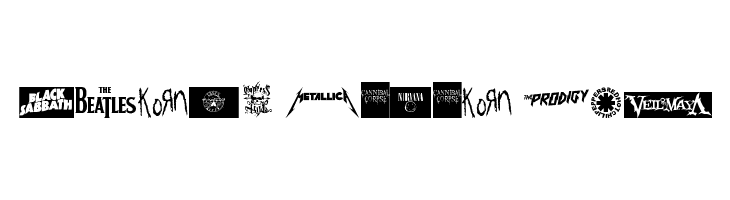 MUSIC LOGOS TFB Font