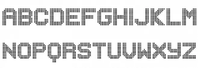 MUSICNET Regular Schriftart Groß