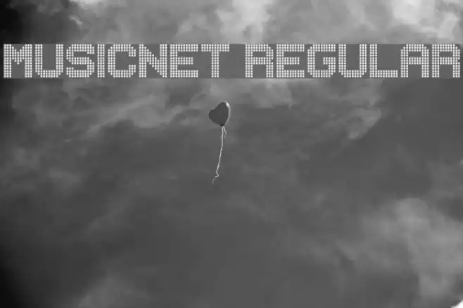 MUSICNET Regular Font examples