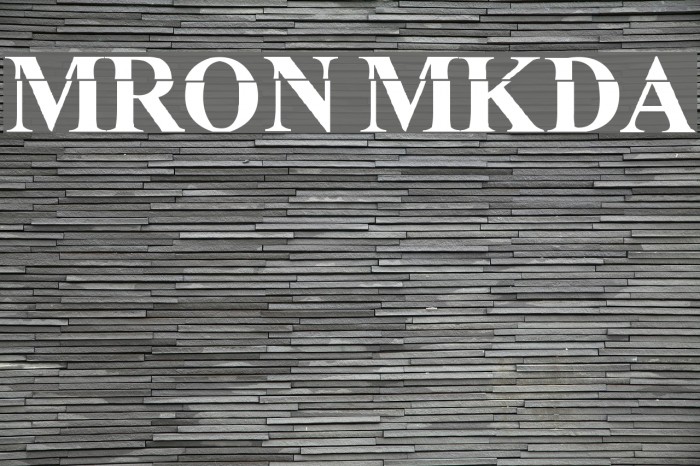 MuRdOiNk MKDA Font examples