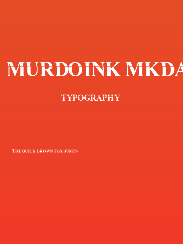 MuRdOiNk MKDA Poster