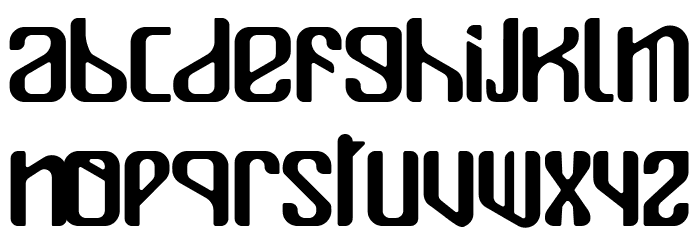 Mualk Font LOWERCASE