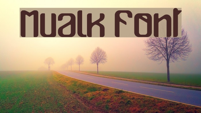Mualk Font examples