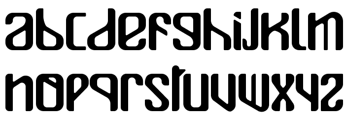 Mualk Font LOWERCASE