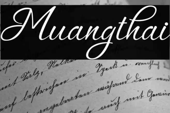 Muangthai Font examples