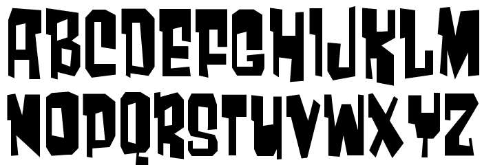Much too loud Font LOWERCASE