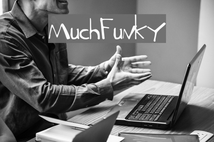 MuchFunky Font examples