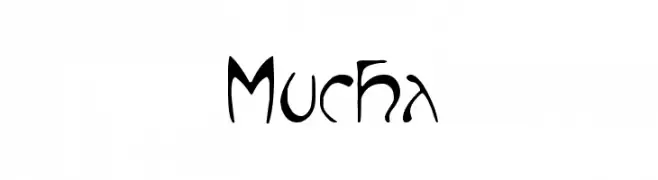 Mucha  नि: शुल्क फ़ॉन्ट्स डाउनलोड