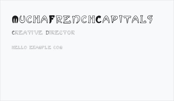 MuchaFrenchCapitals Business Card