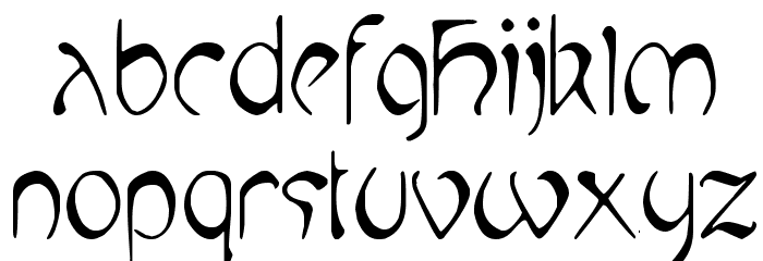 Mucha Font LOWERCASE
