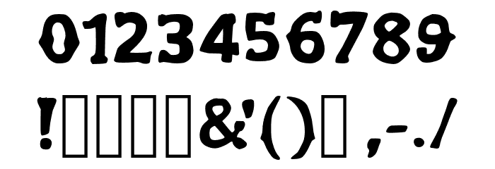 Muchachos-Regular Font OTHER CHARS
