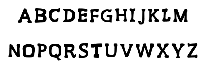 Muchachos-Regular Font LOWERCASE