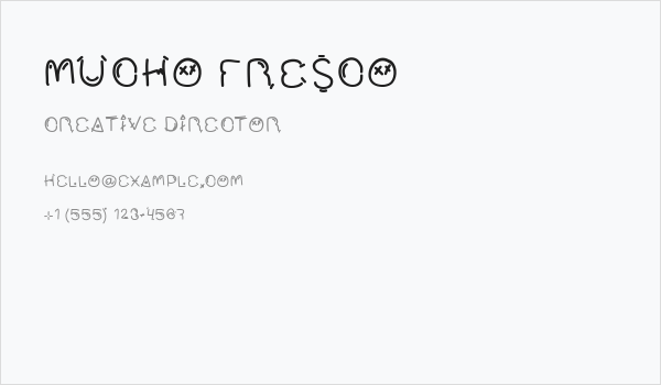 Mucho Fresco Business Card