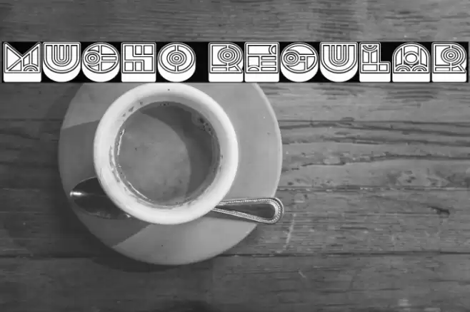 Mucho Regular Font examples
