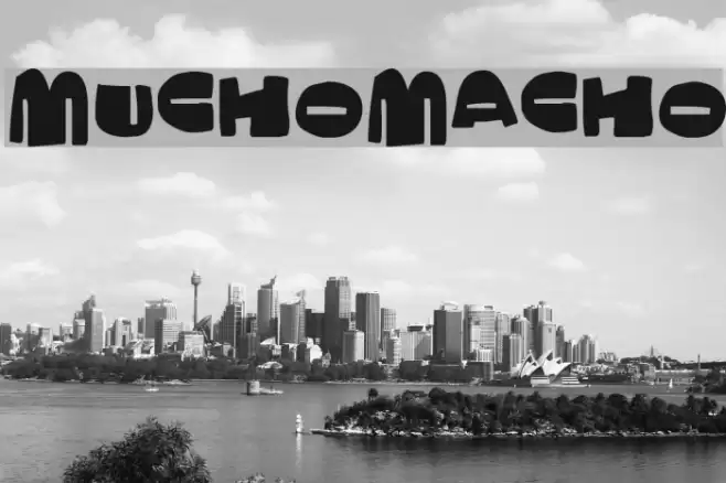 MuchoMacho Fonte examples
