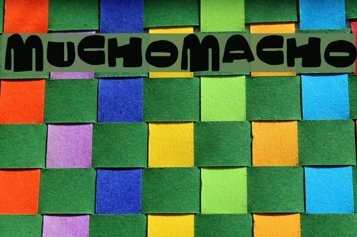 MuchoMacho Fonte examples
