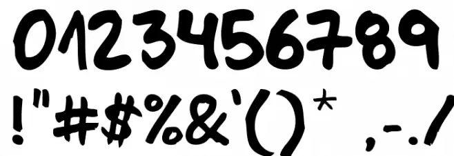 Mucky Sans Font OTHER CHARS