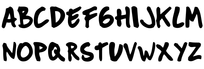 Mucky Sans Font LOWERCASE