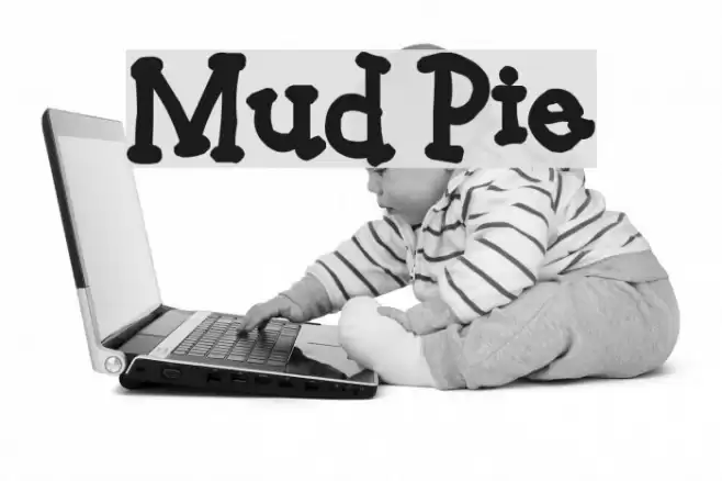 Mud Pie Font examples