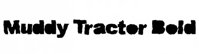 Muddy Tractor Bold  baixar fontes gratis