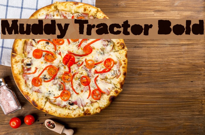 Muddy Tractor Bold Font examples