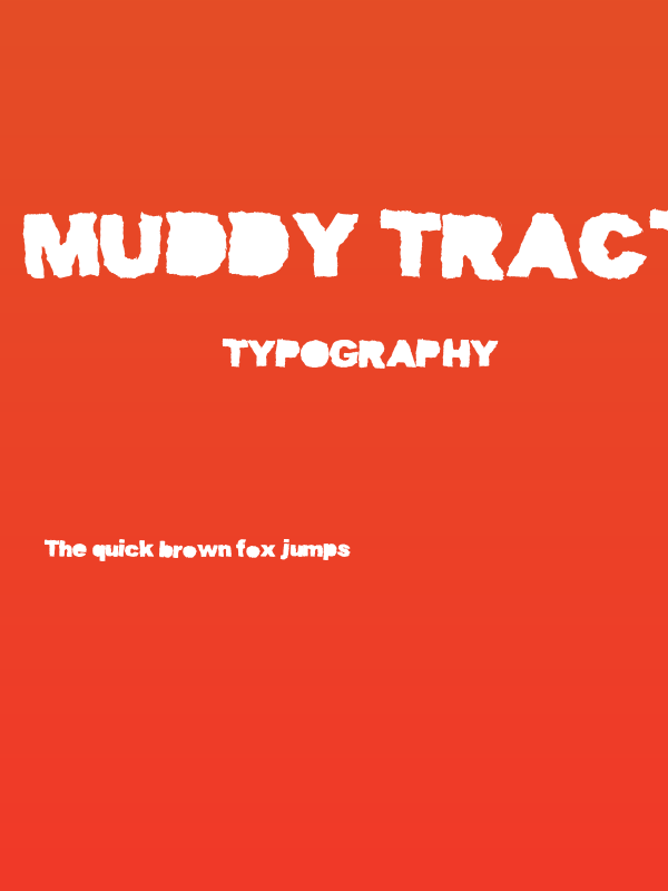 Muddy Tractor Bold Poster