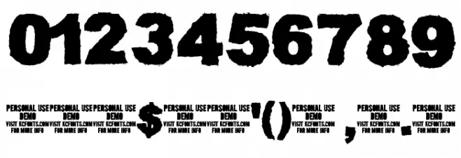 Muddy Tractor Font OTHER CHARS