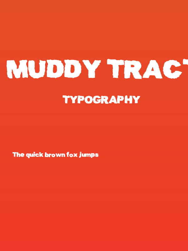 Muddy Tractor Poster