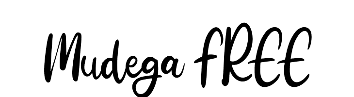 Mudega FREE  フリーフォントのダウンロード
