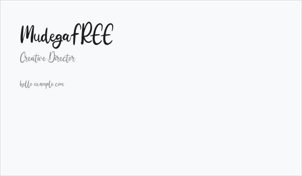 MudegaFREE Business Card